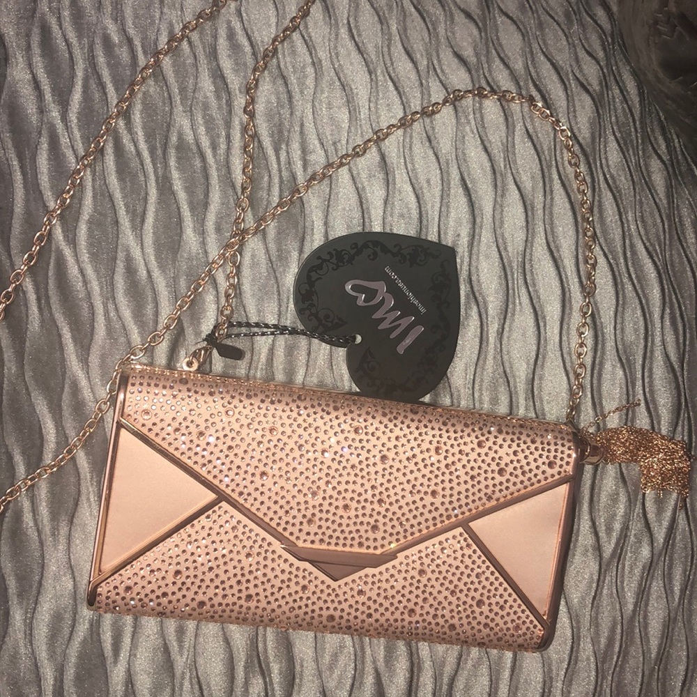 Blush & copper dress purse